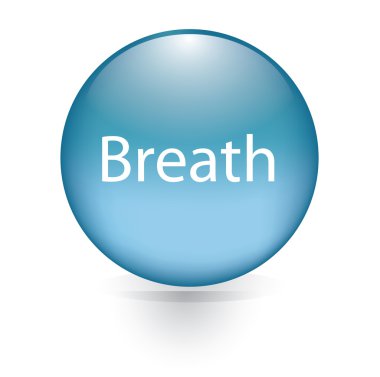 Nefes kelime mavi düğme