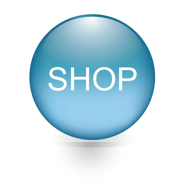 Shop button — Stock Vector