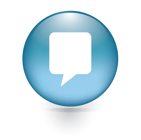 Parler bouton bulle — Image vectorielle