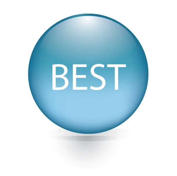 Best word blue button — Stock Vector