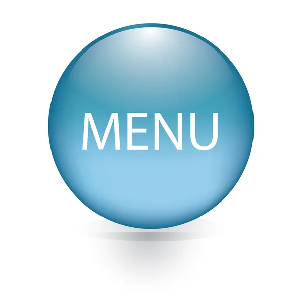 Menu mot bleu bouton — Image vectorielle