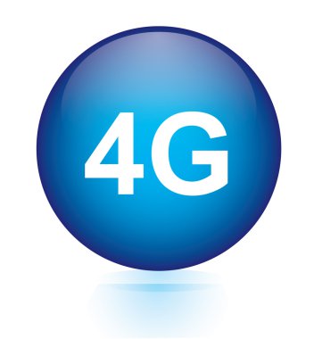 4g mavi dairesel düğmesi
