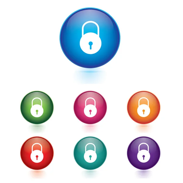 Vector - Set of lock icons — Stock Vector