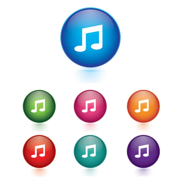 Music icon, vector illustration. — Stock Vector