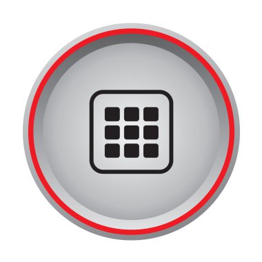 Uygulama işareti simgesi dairesel düğmesi