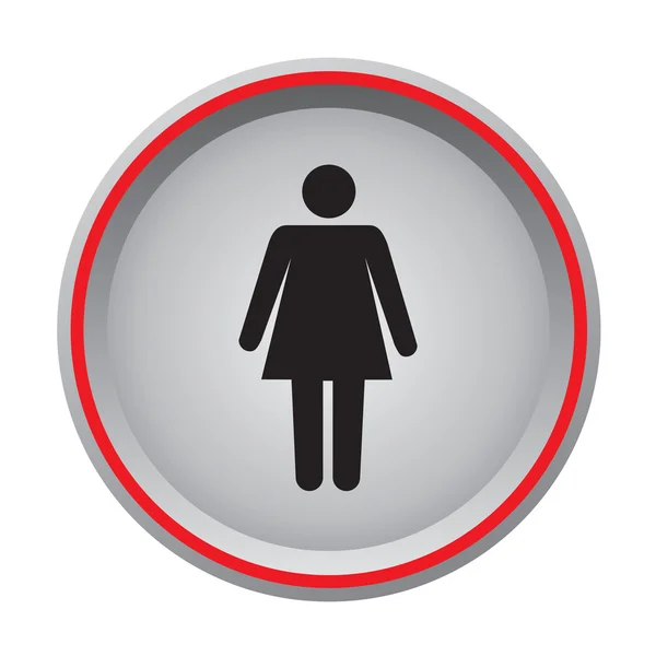 Female sign icon — Stock Vector