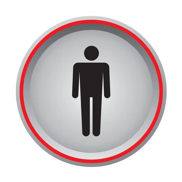 Man sign icon. — Stock Vector