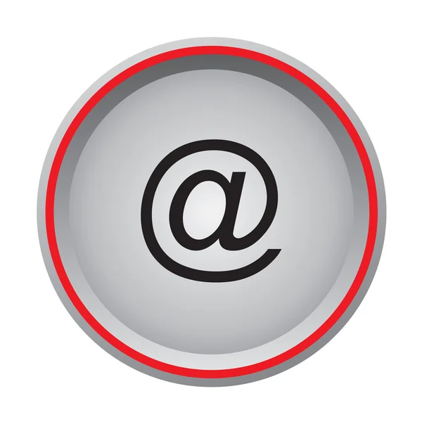 Email icon circular button — Stock Vector