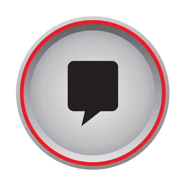 Bąbelek ikona okrągły przycisk mów-Talk — Wektor stockowy