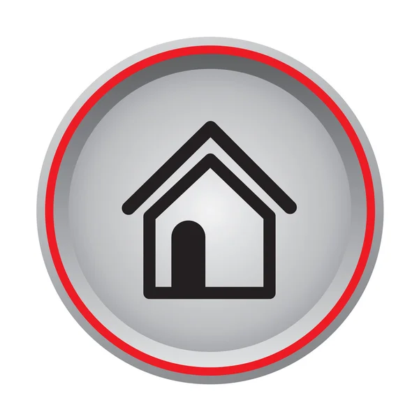 Home icon circular button — Stock Vector