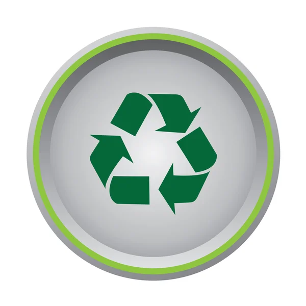 Recycle knop — Stockvector