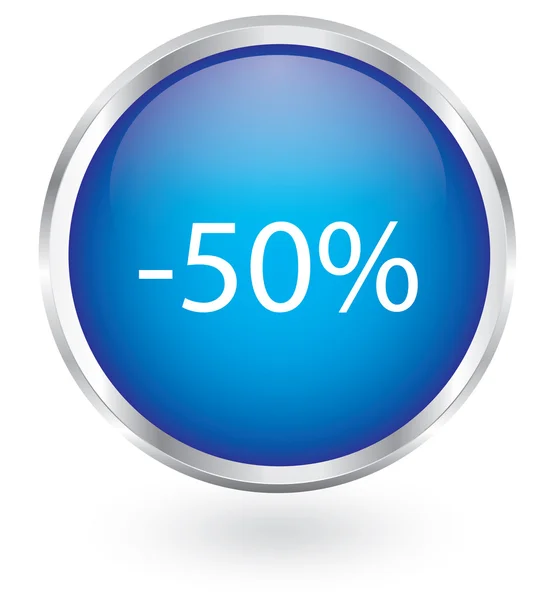 50 percent discount icon — Stock Vector