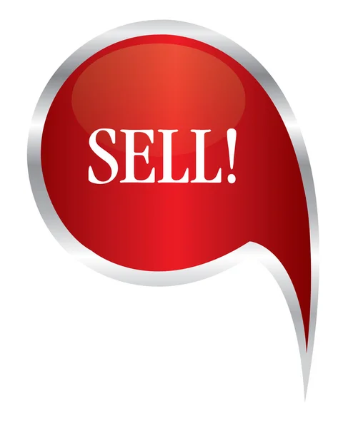 Bolha de discurso de venda vermelha —  Vetores de Stock