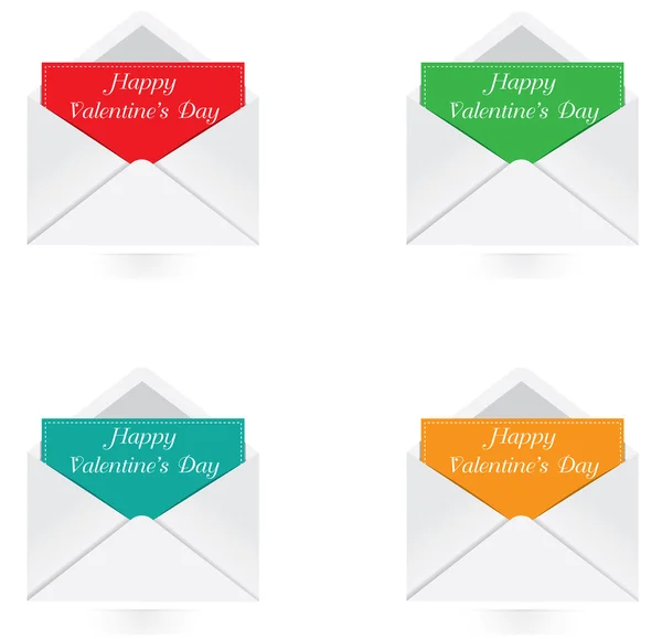 Vector - Set of valentine card — Stock Vector