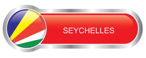 Seychellernas flagga glansigt banner — Stock vektor