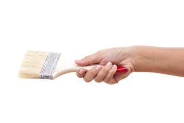 feamle el ve kol dekorasyon fırça tutan