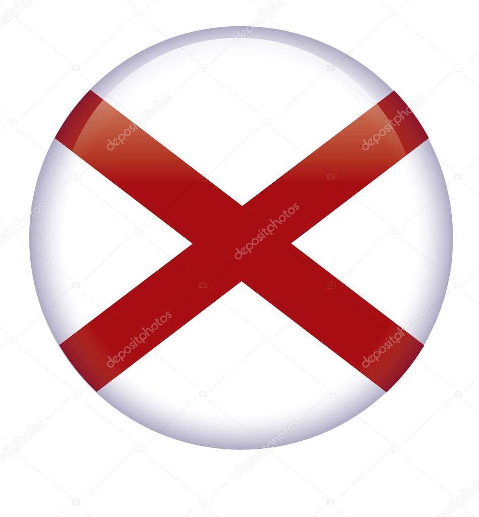Alabama flag button