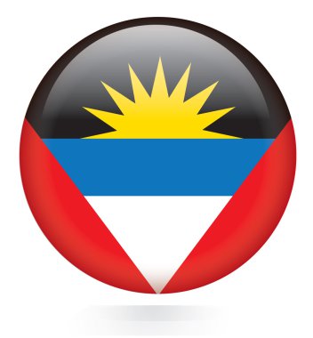 Antigua ve Barbuda bayrağı düğmesi