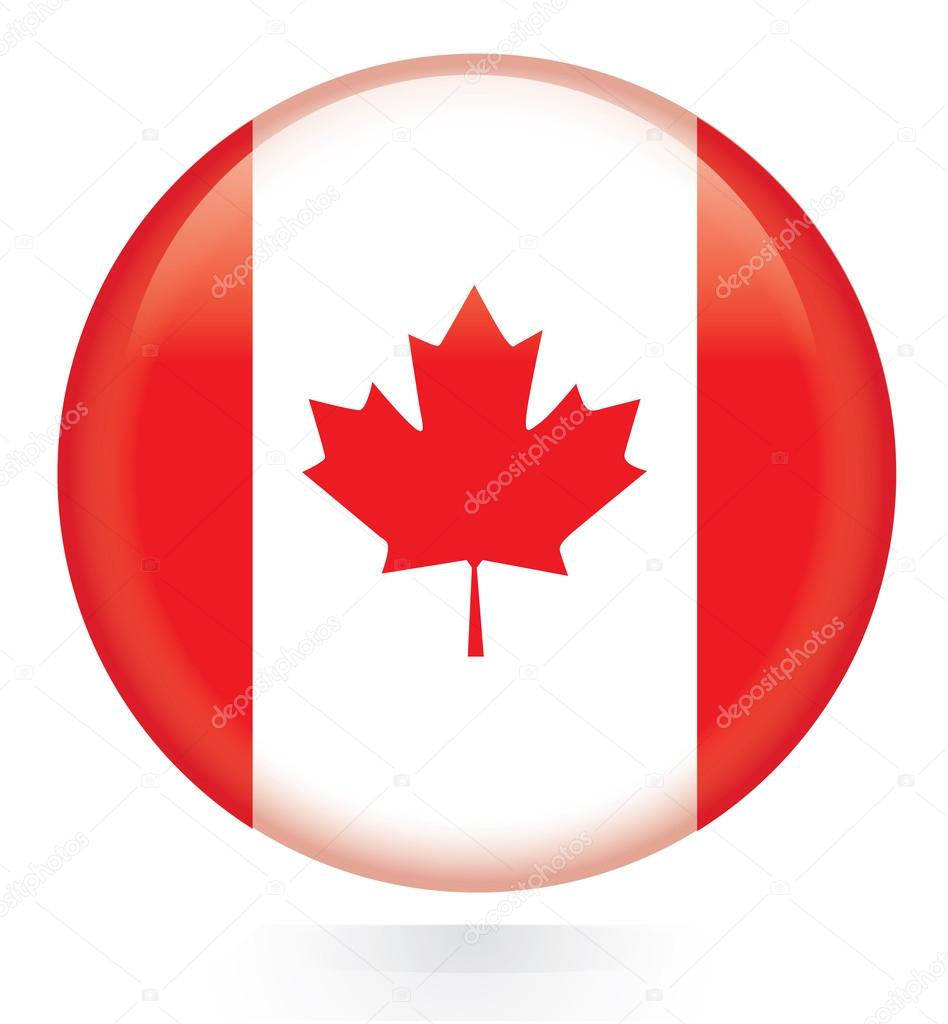 Canada flag Button