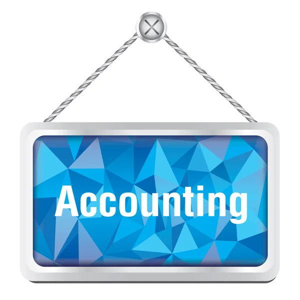 Accounting sign in metal frame — Stock Photo, Image