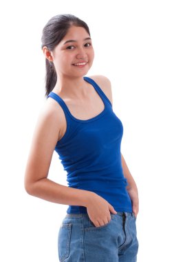 Genç Asyalı güzel kadın