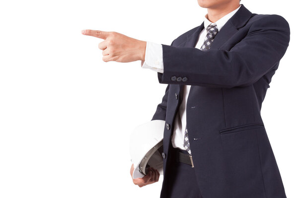 инженер с белым шлемом
