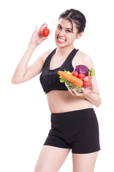 Concepto de dieta saludable mujer —  Fotos de Stock