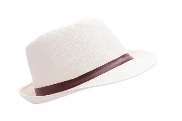 White retro hat — Stock Photo, Image