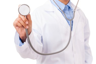 Doktor stetoskop ile dinleme