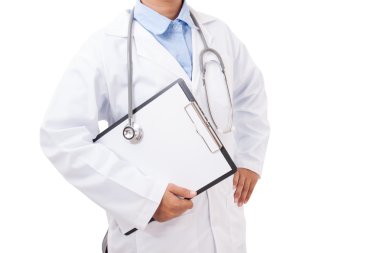 erkek doktor stetoskop ve Pano