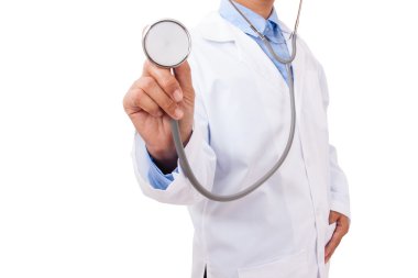 Doktor stetoskop ile dinleme