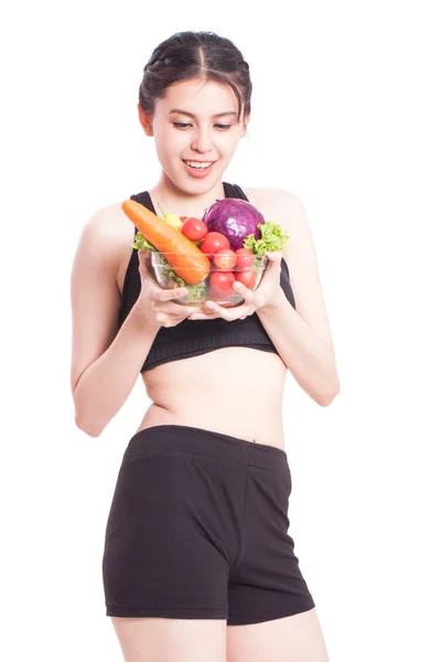 Mulher saudável conceito de dieta — Fotografia de Stock