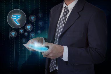İşadamı Rupisi Döviz Alım işareti ile