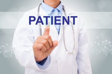 Doktor hasta işareti dokunmadan