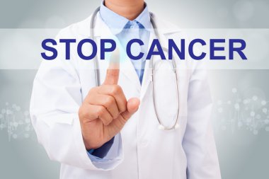 Dur kanser işareti dokunma doktor