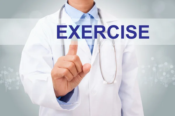 Doctor toque signo de ejercicio —  Fotos de Stock