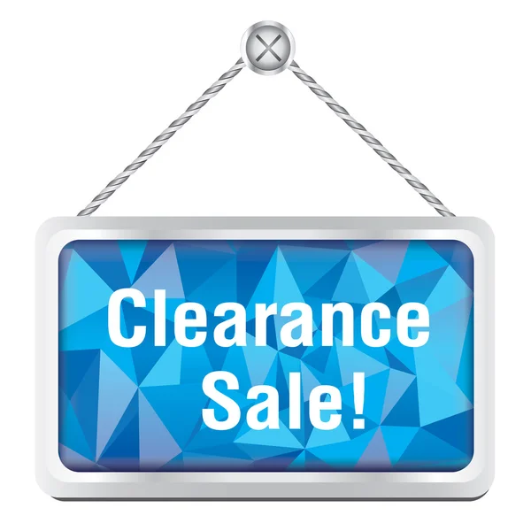 Clearance sale sign — Stock Vector