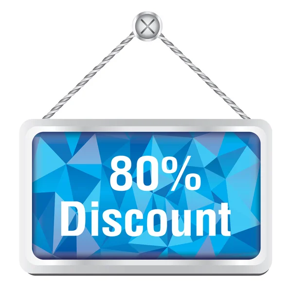 80 percent discount — Stock Vector