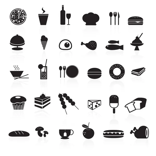 Food icons set. — Stock Vector