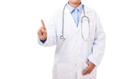 Doktor işaret parmağı yukarıya