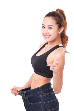 beline gösterilen kadın