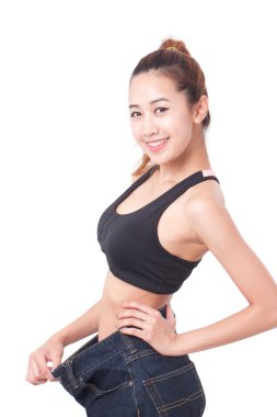 beline gösterilen kadın