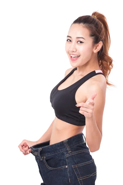 Woman showing her waist — Stock Photo, Image