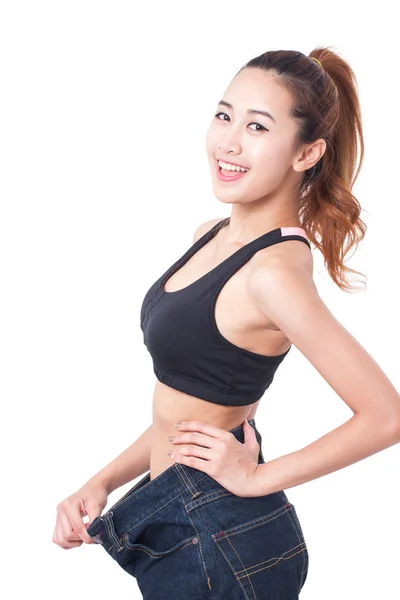 Woman showing her waist — Stock Photo, Image