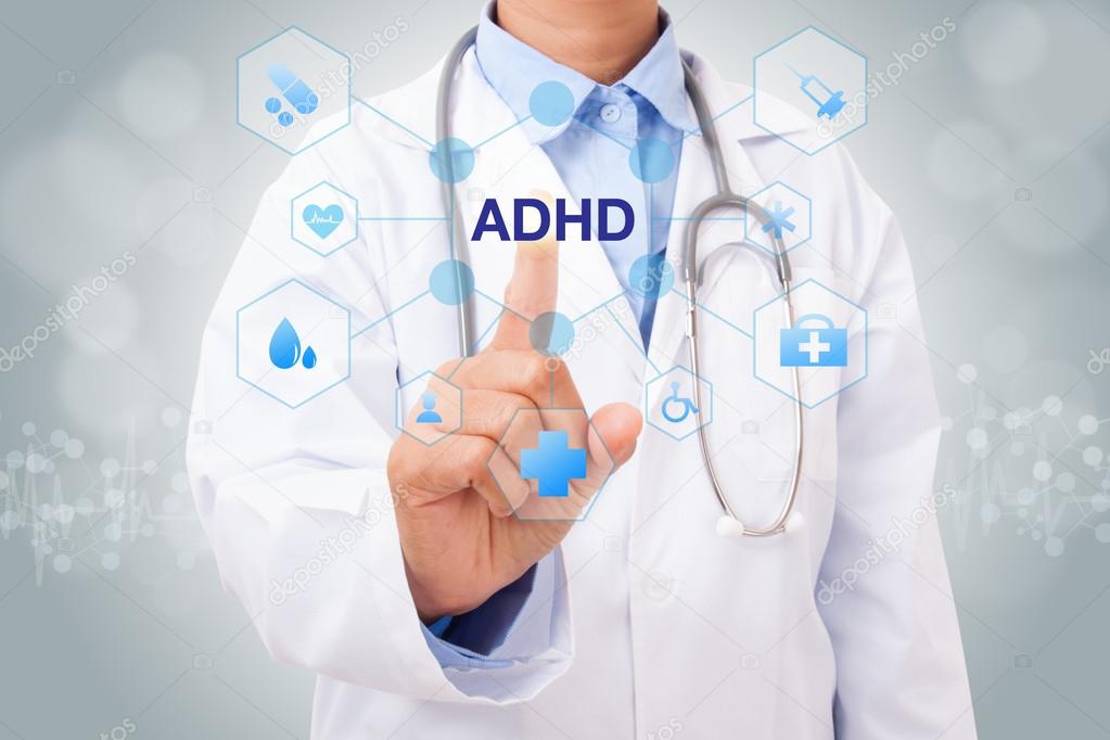 doctor with ADHD sign
