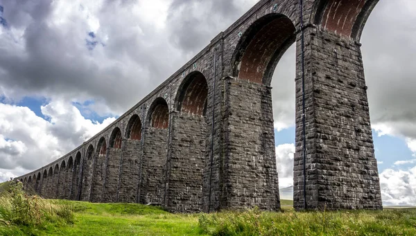 Viaducto Ribblehead Yorkshire Del Norte Que Lleva Asentamiento Ferrocarril Carlisle — Foto de Stock