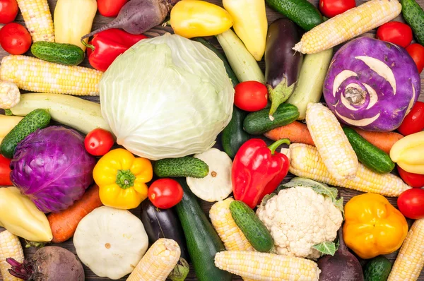 Organic vegetables background — Stock Photo, Image