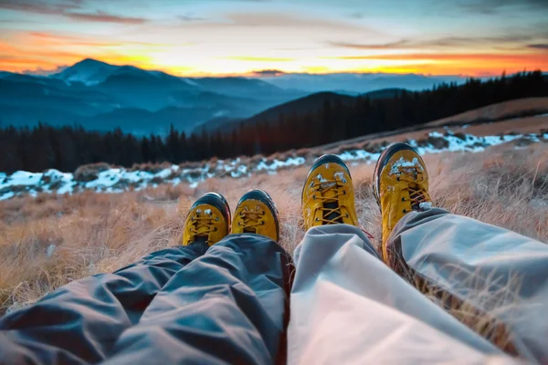 Love in mountain — Stock Photo, Image