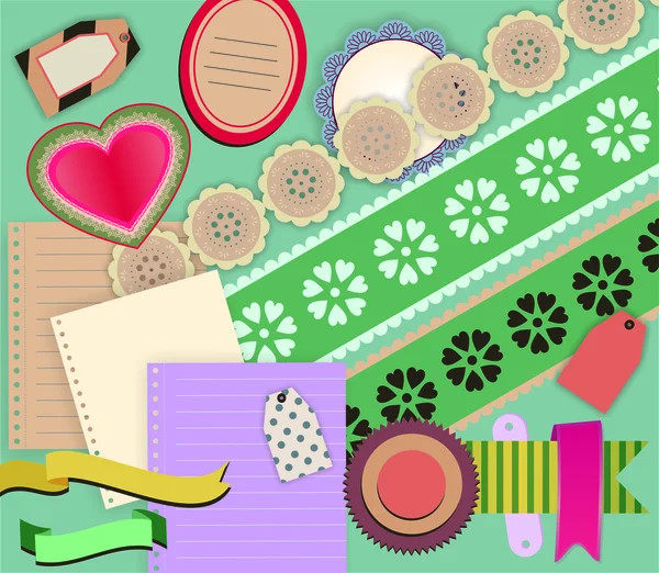 Renkli karalama defteri kümesi