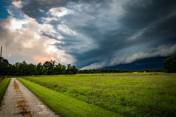 Wall Cloud Over Indiana — Stock Photo, Image